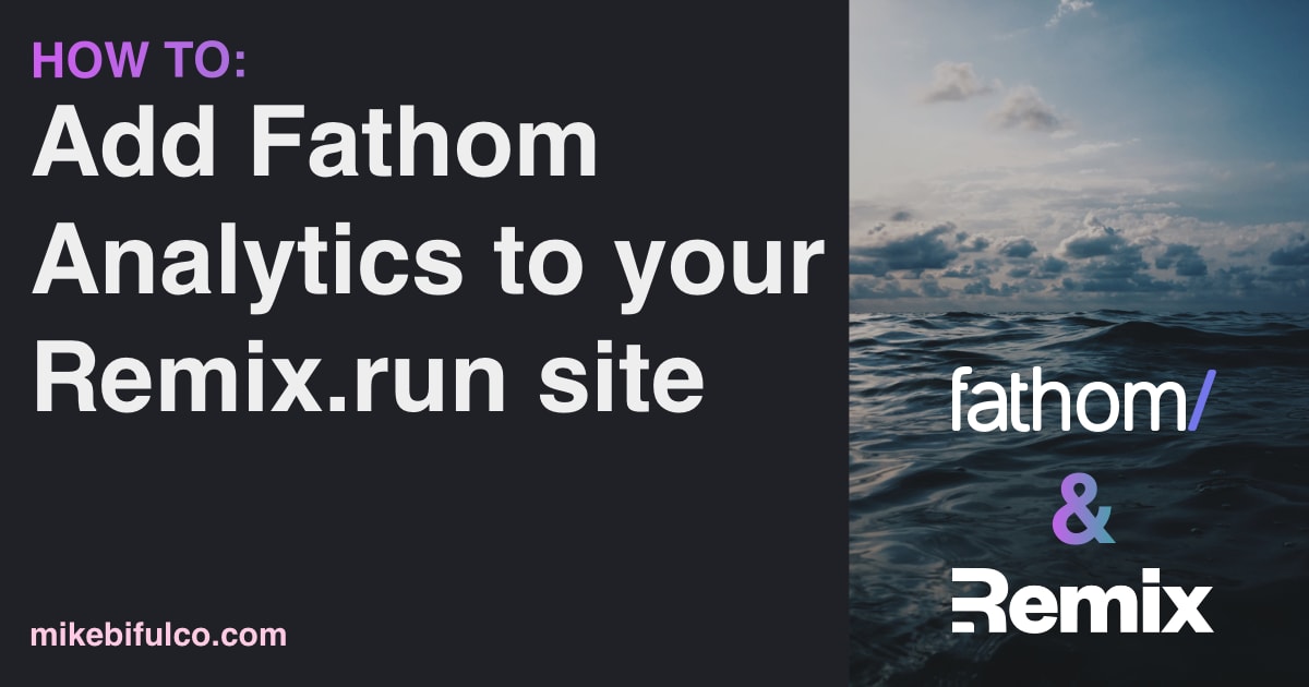 Building a website using the Remix.run webb app framework? This tutorial will teach you how to add privacy-first analytics to your Remix site with Fathom.