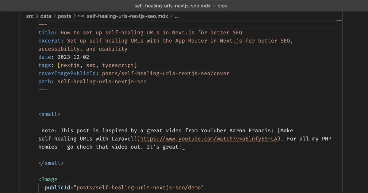 A screenshot of my IDE with a Markdown file open