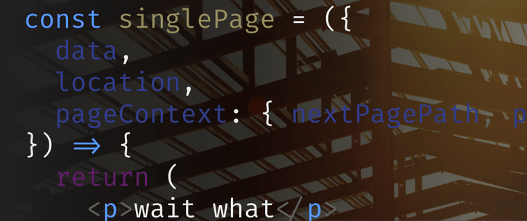 Destructuring syntax in es6 (or es2015, etc) JavaScript is a wonderfully useful bit of the language.  It allows you to extract values from an Object and assign them to a new variable in one statement -- but it can be confusing to read.