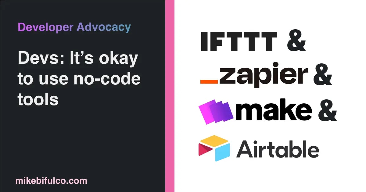 Embrace no-code tools to save time, boost efficiency, and complement your coding skills. No-code is the future - don't be left behind!