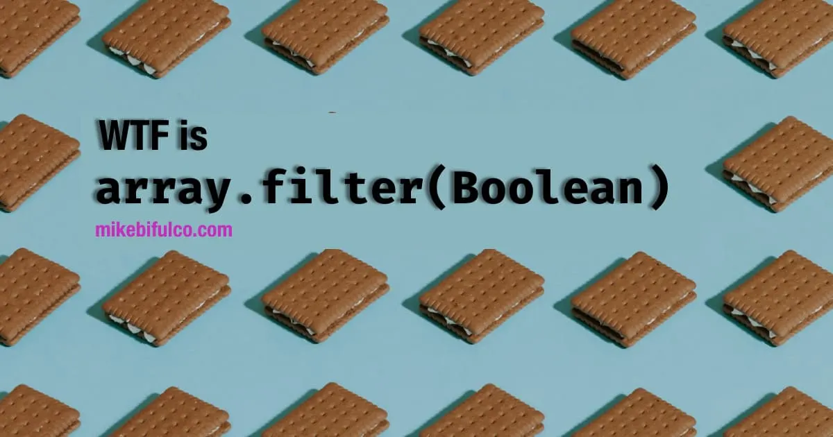 If you come across array.filter(Boolean) in JavaScript code, never fear! It's a handy bit of functional programming that cleans up arrays with null and undefined values in them.