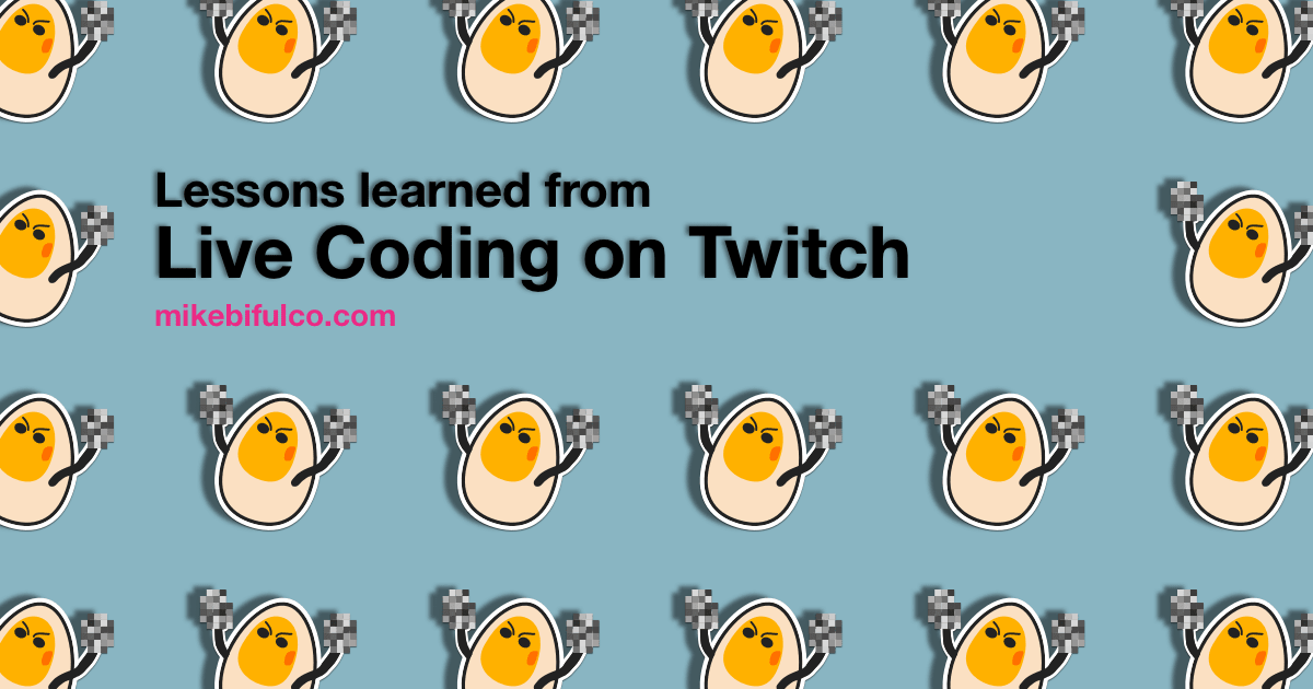 For years I did a weekly coding livestream of my React and Python work on Twitch every week, and I'm getting back into it again. This is what sticks out to me as the most valuable learnings from those experiences.