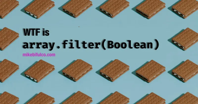 If you come across array.filter(Boolean) in JavaScript code, never fear! It's a handy bit of functional programming that cleans up arrays with null and undefined values in them.