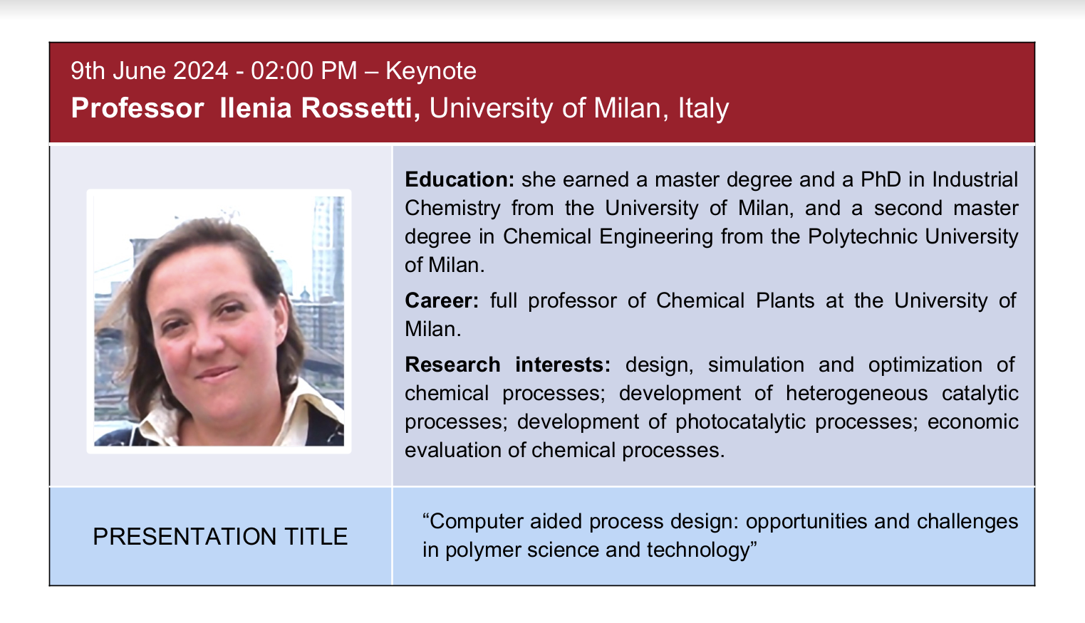 Computer aided process design: opportunities and challenges in polymer science and technology