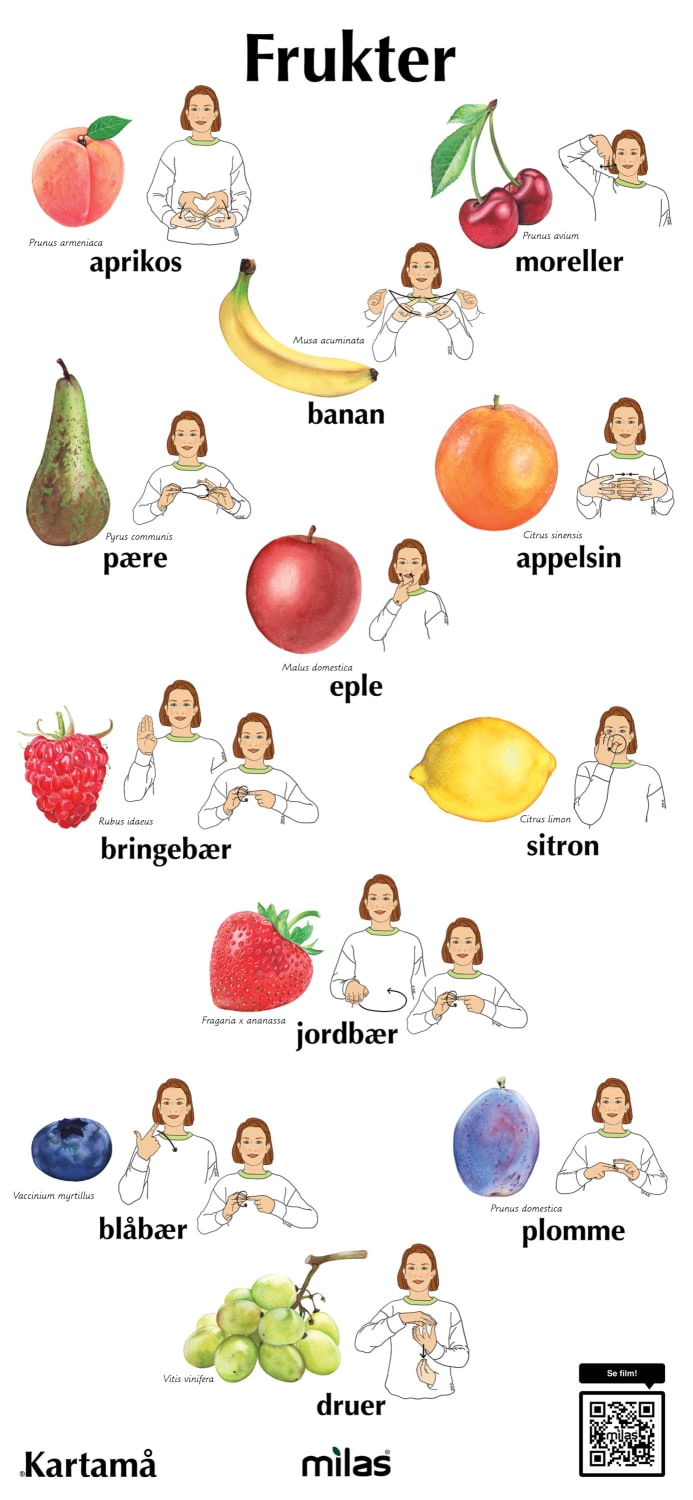 Kartamå - Tegn til tale, Frukter