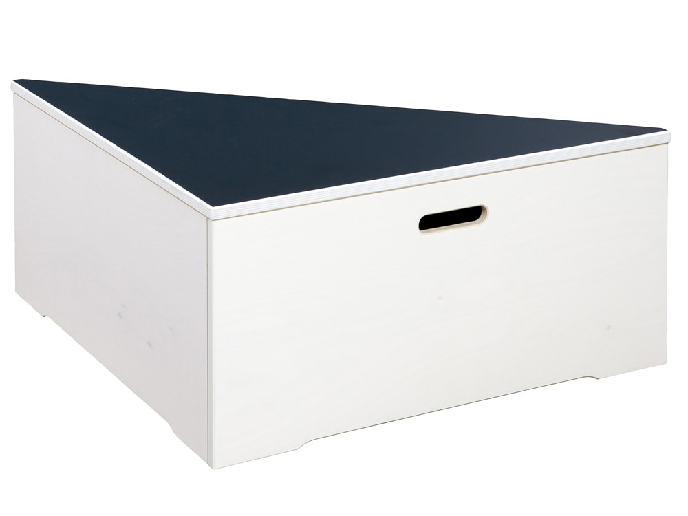 Scenekasse - trekant - sort toppl.