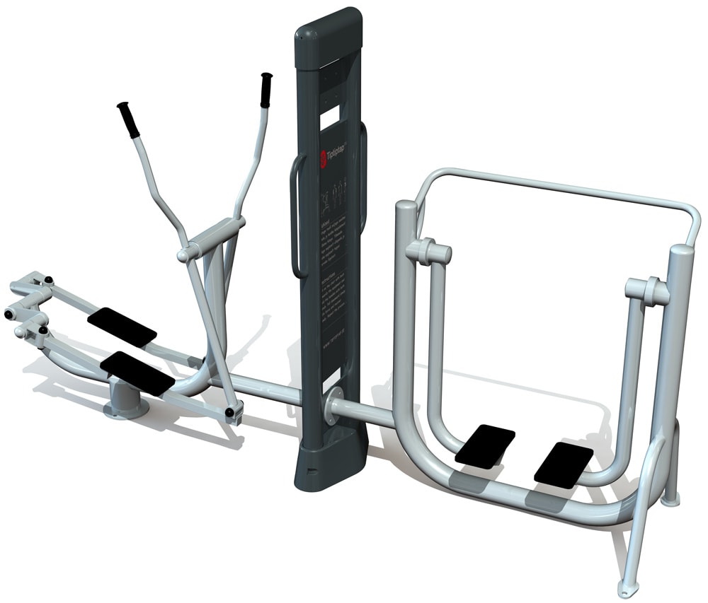 Utendørs fitness apparat 2D sett A