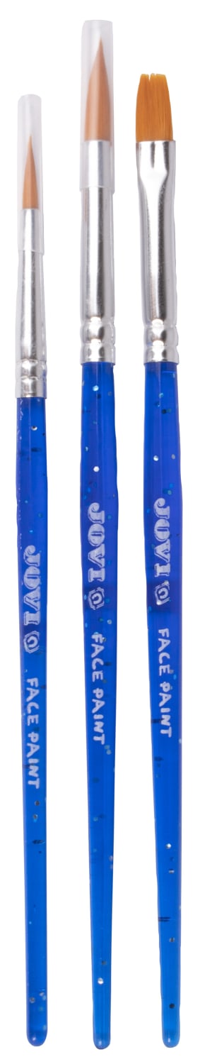 Penselsett til ansiktsmaling, 3 stk