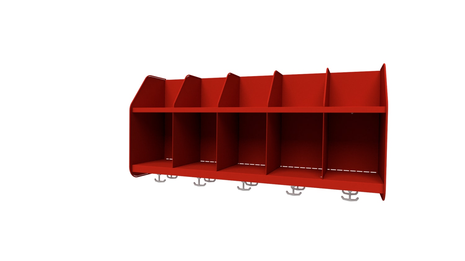 Muro skillevegg/stang til seksjon, 5 plasser à 200mm