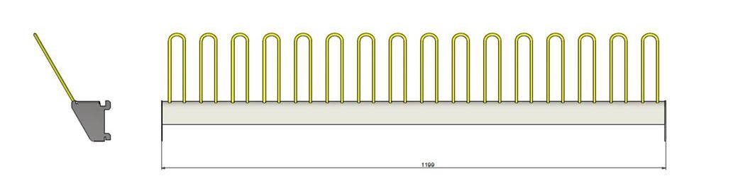 Muro støvelknagglist 600 4 par
