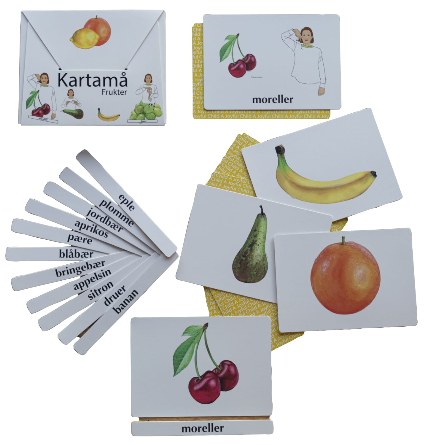 Kartamå - Tegn til tale, kortspill Frukt