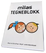 Milas tegne /maleblokk, 140 gram. 100 ark, 10 stk