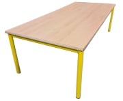 Bord med stålunderstell, 180  x 80 cm. Høytrykkslaminat