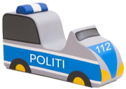 Politibil i skum