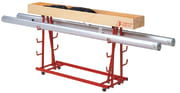 Vogn til volleyballstolper  L202 x B50 x H110 cm. 3 baner