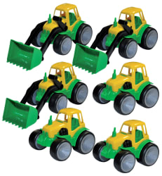 Traktorsett i plast, 6 deler