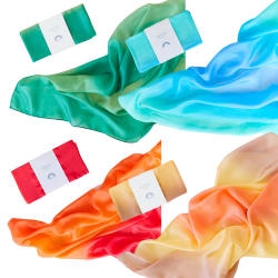 Playsilk medium Naturfarger. 4 stk