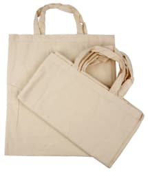 Handlenett, 5 stk., lys natur