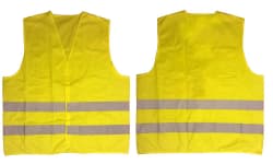 Refleksvester for voksne med borrelås.(one size)