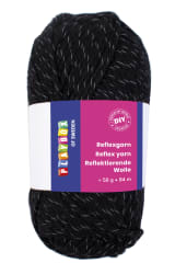 Refleksgarn 50 gr. sort