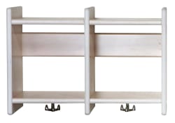 Milas vegghengt garderobehylle, 2 rom