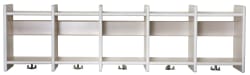 Milas vegghengt garderobehylle, 5 rom