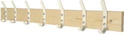 Knaggrekke i furu 100 cm med 7 kroker