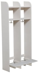 Milas Lux Garderobe 25cm m/benk 2plasser