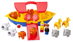 Noahs ark med 12 dyr og 2 mennesker