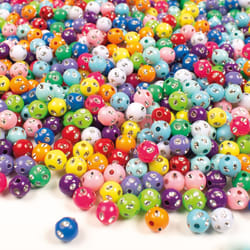 Runde perler med diamanter, 1000 stk