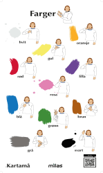 Tegn til tale, Farger