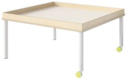 Tavoli stort kvadratisk bord m/kant og ben i stål