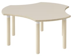 Tavoli kløverformet bord m/ben i tre