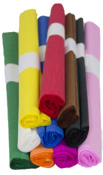 Kreppapir, Assortert 10ark.