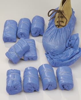 Skoovertrekk  25my blå (100)