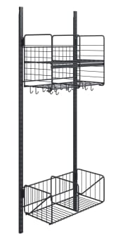 Wille gittergarderobe, 2-rom 60 cm vegg