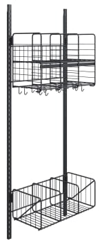 Wille gittergarderobe, 3-rom 60 cm vegg