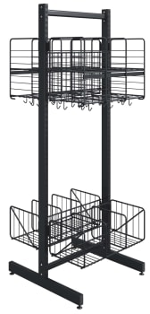 Wille gittergarderobe, dobbel 2x3-rom 60 cm frittstående