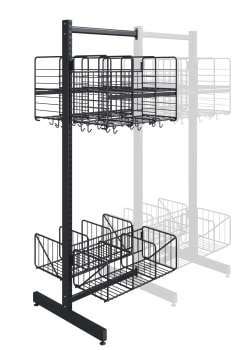 Wille gittergarderobe, dobbel 3-rom 60 cm påbygning