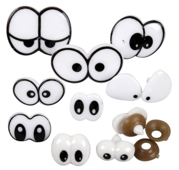 Morsomme øyne, 2-3cm, 200 ass.