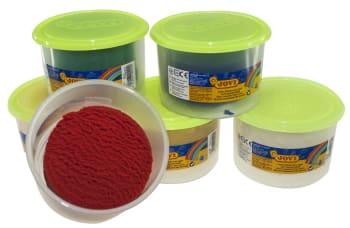 Blandiver myk plastelina, 6 x 460 gr. ass. farge