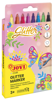 Glittertusjer, 8 stk