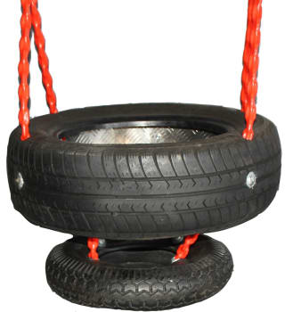 Bildekksete med lite dekk