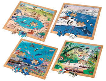 Språkpuslespill 49 biter, 4 stk. ass.