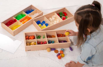 Sorteringsbokser, 3 stk ass.