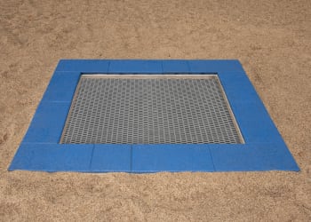 Trampoline 2,5 x 2,5 m for nedgraving
