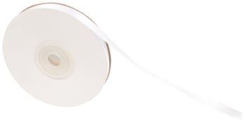 Satinbånd 10 mm x 30 m. hvit