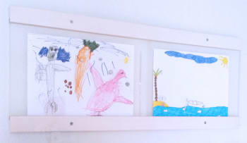 Fotoskinne med plexiglass L: 100 cm H: 30 cm