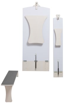 Vegghengt benk, 140 cm, sittehøyde: 45 cm