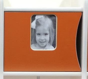 Laminatdør med innfrest bilderamme